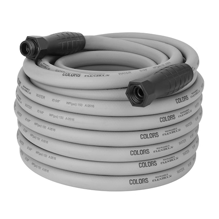 Colors 5/8 in ID x 100 ft L SwivelGrip Garden Hose, Slate Grey HFZC5100GYS-E
